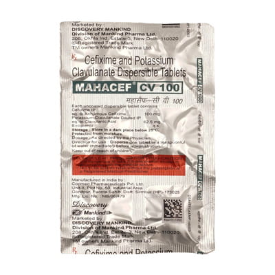 Mahacef Cv 100mg Strip Of 6 Tablets