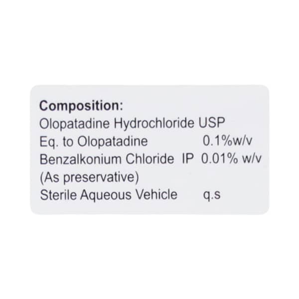 Olotop 0.1% Bottle Of 5ml Eye Drops