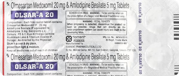 Olsar A 20mg Strip Of 10 Tablets