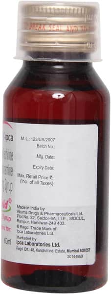 Solvin Cold Bottle Of 60ml Syrup