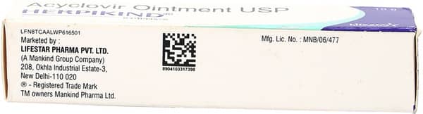Herpikind Tube Of 10gm Ointment
