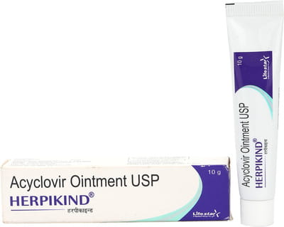 Herpikind Tube Of 10gm Ointment
