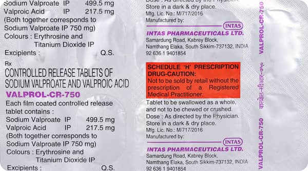 Valprol Cr 750mg Strip Of 10 Tablets