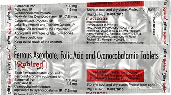 Rubired Strip Of 10 Tablets