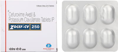 Zocef Cv 250mg Strip Of 6 Tablets