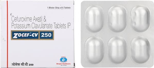 Zocef Cv 250mg Strip Of 6 Tablets