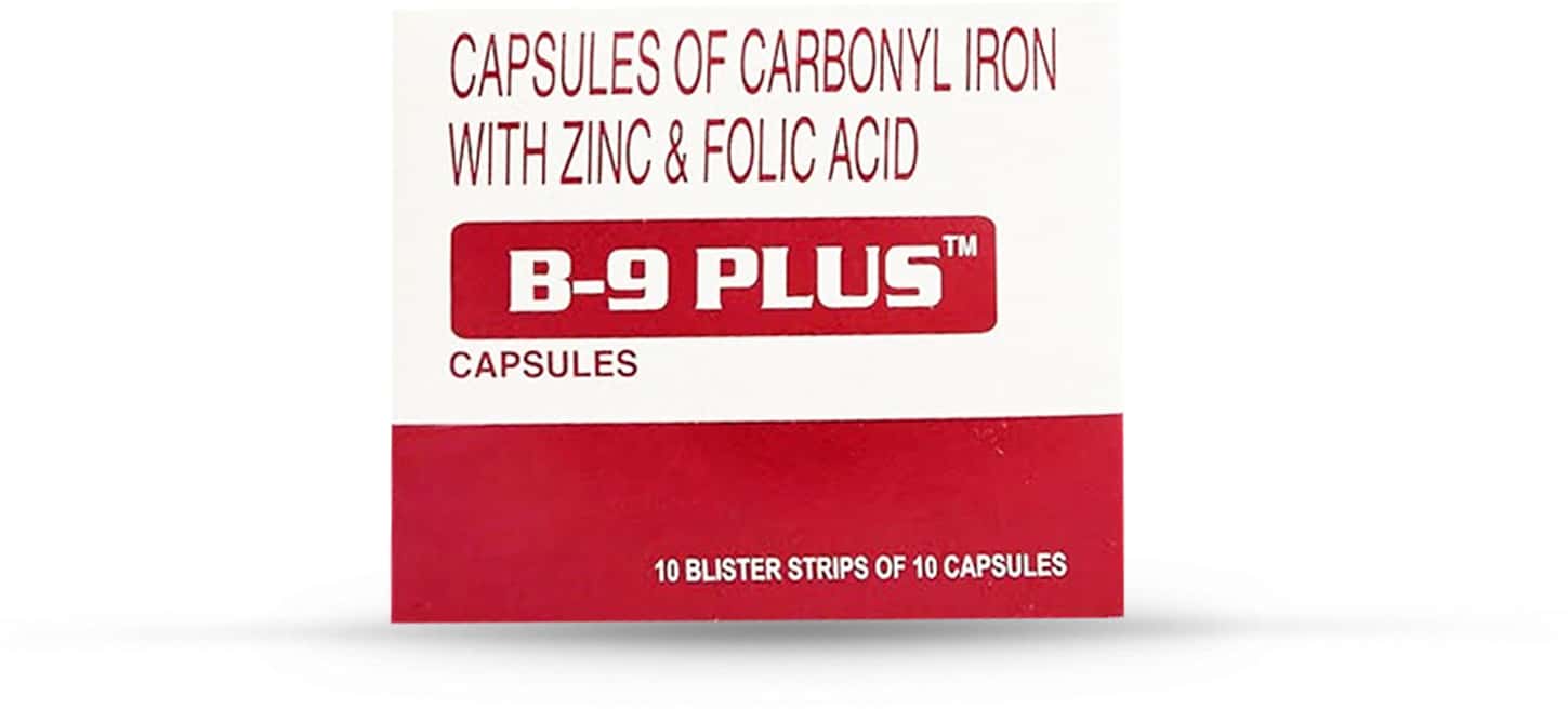 B9 Plus Strip Of 10 Capsules: Uses, Side Effects, Price & Dosage ...