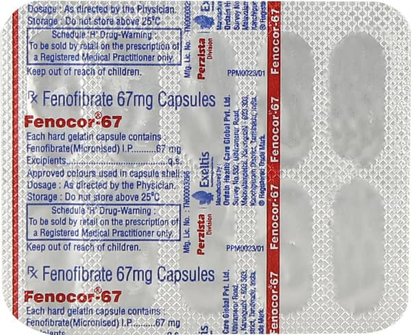 Fenocor 67mg Strip Of 10 Capsules
