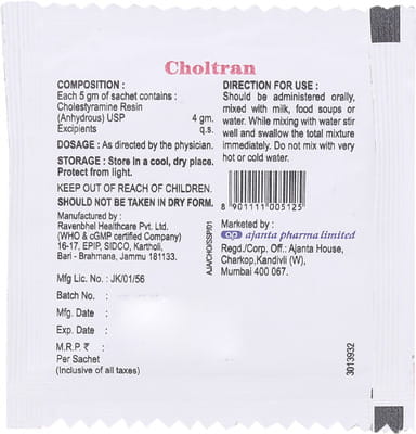 Choltran Sachet Of 5gm Oral Powder