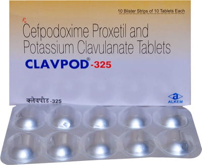 Clavpod 325mg Strip Of 10 Tablets