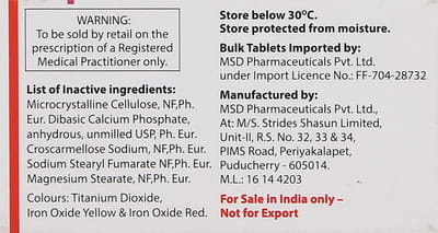 Januvia 25mg Strip Of 7 Tablets