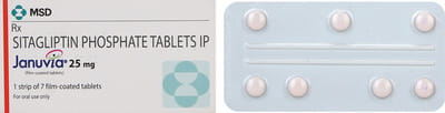 Januvia 25mg Strip Of 7 Tablets
