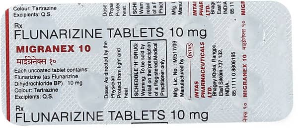 Migranex 10mg Strip Of 10 Tablets
