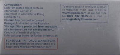 Statix 40mg Strip Of 10 Tablets