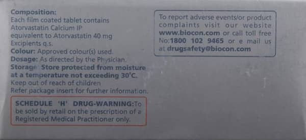 Statix 40mg Strip Of 10 Tablets