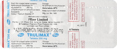 Trulimax 250mg Strip Of 6 Tablets