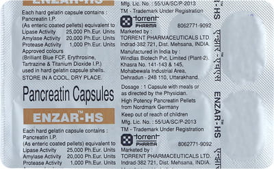 Enzar Hs Strip Of 10 Capsules
