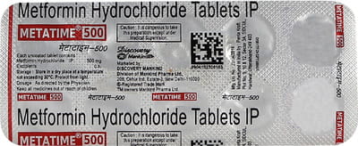 Metatime 500mg Strip Of 10 Tablets