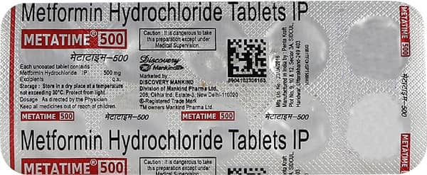 Metatime 500mg Strip Of 10 Tablets