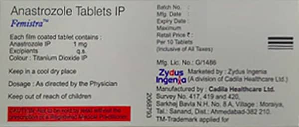 Femistra 1mg Strip Of 10 Tablets