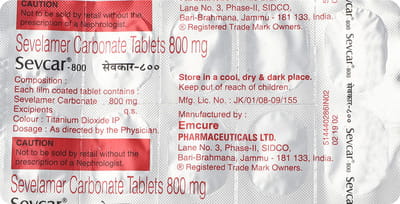 Sevcar 800mg Strip Of 10 Tablets