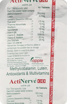 Actinerve Od Strip Of 10 Tablets