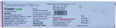 Vintor 10000iu Pre Filled Syringe Of 1ml Injection
