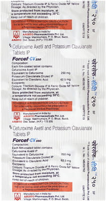 Forcef Cv 250mg Strip Of 6 Tablets
