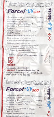 Forcef Cv 500mg Strip Of 6 Tablets