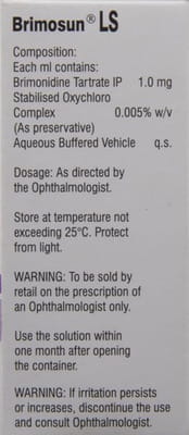 Brimosun Ls Bottle Of 5ml Eye Drops