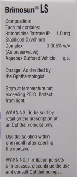 Brimosun Ls Bottle Of 5ml Eye Drops