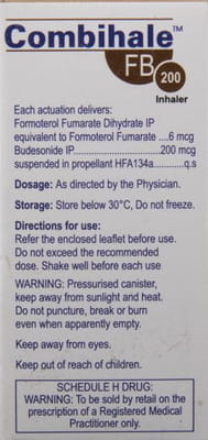 Combihale Fb 200mcg Box Of 120md 7.2gm Metered Dose Inhaler