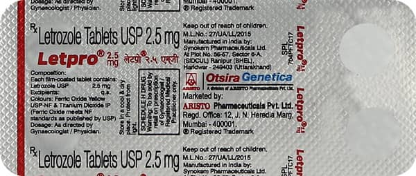 Letpro 2.5mg Strip Of 5 Tablets