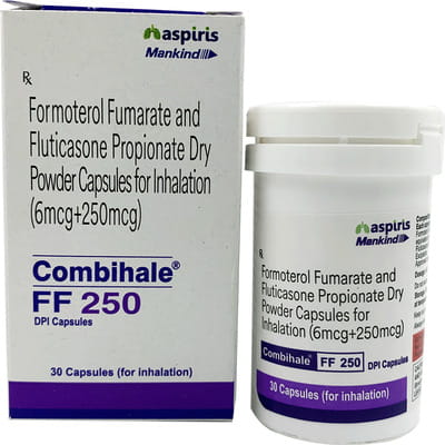 Combihale Ff 250mcg Dpi Bottle Of 30 Inhalation Capsules