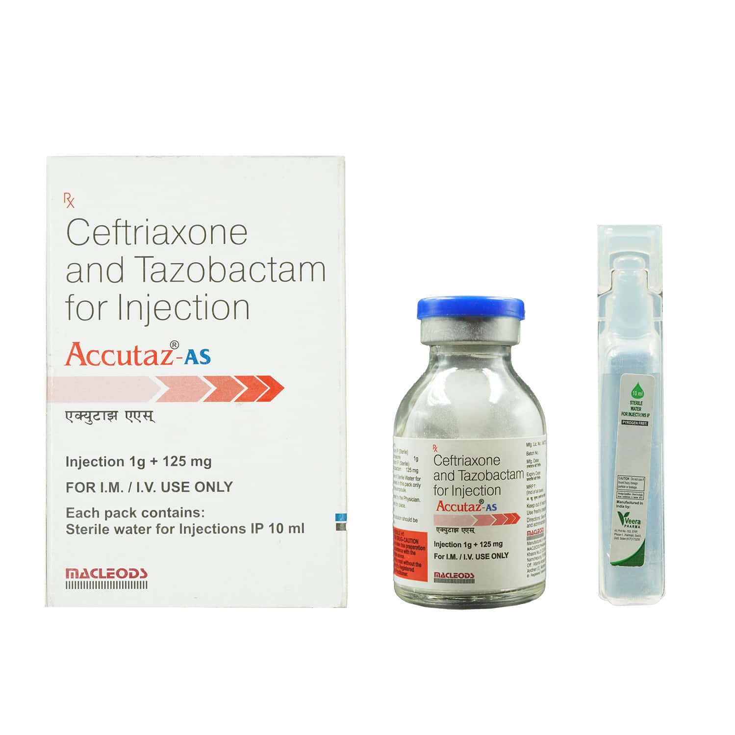 Accutaz Powder For Injection (1): Uses, Side Effects, Price & Dosage ...