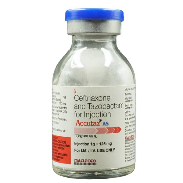 Accutaz As 1Gm/125Mg Dry Vial Of 1 Powder For Injection