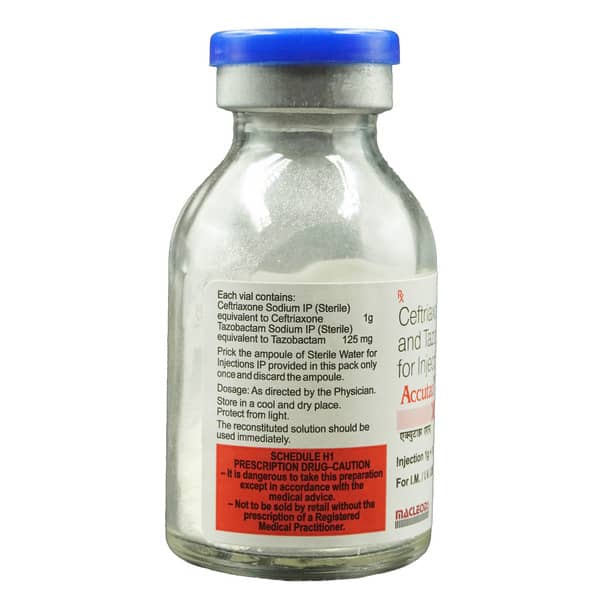 Accutaz As 1Gm/125Mg Dry Vial Of 1 Powder For Injection