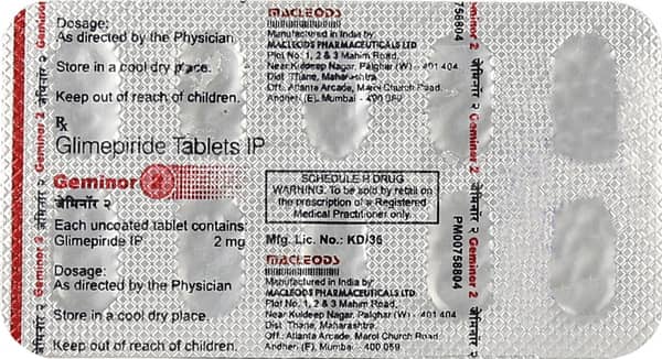 Geminor 2mg Strip Of 10 Tablets