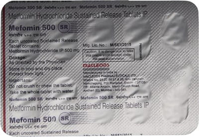 Mefomin Sr 500mg Strip Of 10 Tablets