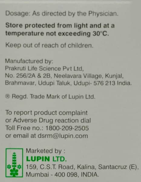 Miofree 8mg Strip Of 10 Capsules