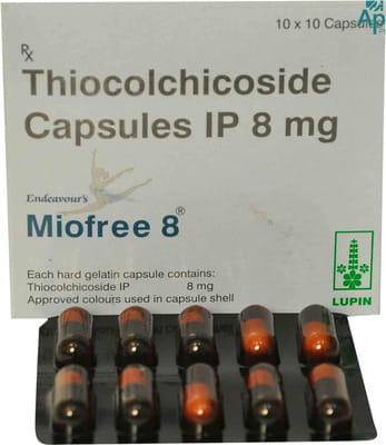 Miofree 8mg Strip Of 10 Capsules