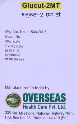 Glucut Mt 2mg Strip Of 10 Tablets