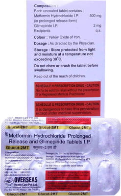 Glucut Mt 2mg Strip Of 10 Tablets
