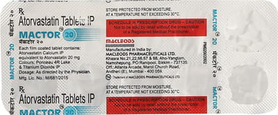 Mactor 20mg Strip Of 10 Tablets