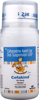 Cefakind 125mg Bottle Of 30ml Dry Syrup