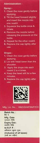 Nosikind 0.1% Bottle Of 10ml Nasal Spray