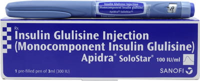 Apidra Solostar 100iu Pre Filled Pen Of 3ml Solution For Injection