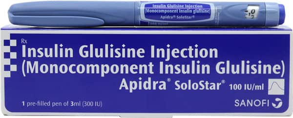 Apidra Solostar 100iu Pre Filled Pen Of 3ml Solution For Injection