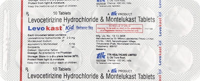 Levokast Kid Strip Of 10 Tablets