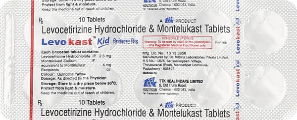 Levokast Kid Strip Of 10 Tablets